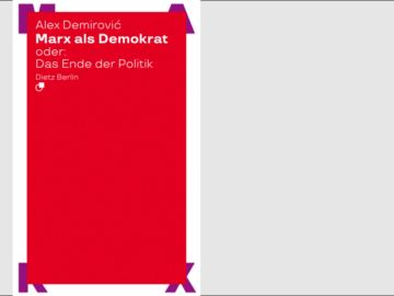 Cover Marx als Demokrat oder: Das Ende der Politik (2025)